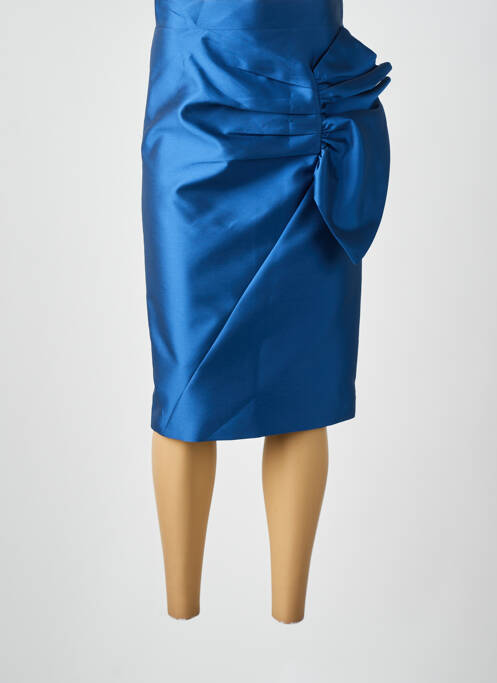 Jupe mi-longue bleu CARLA RUIZ pour femme
