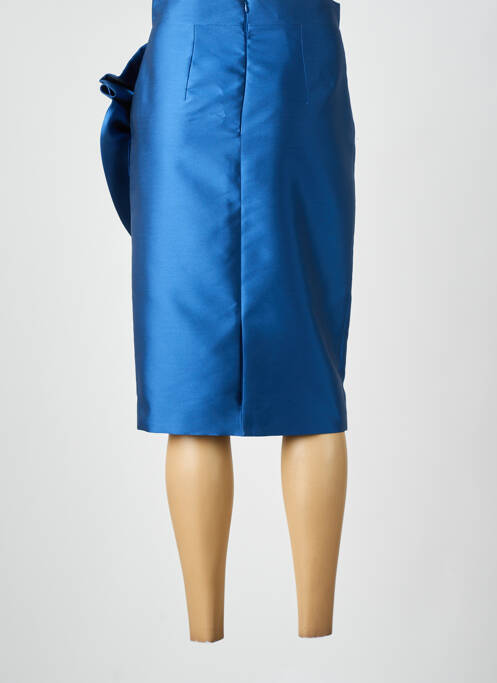 Jupe mi-longue bleu CARLA RUIZ pour femme