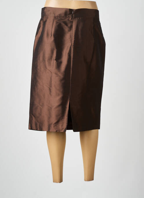 Jupe mi-longue marron DONA LOUISA pour femme