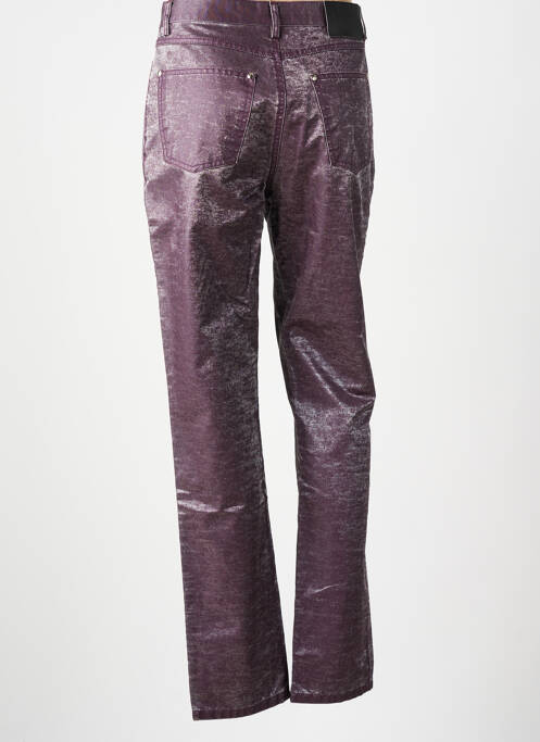 Pantalon droit violet MONTANA pour femme