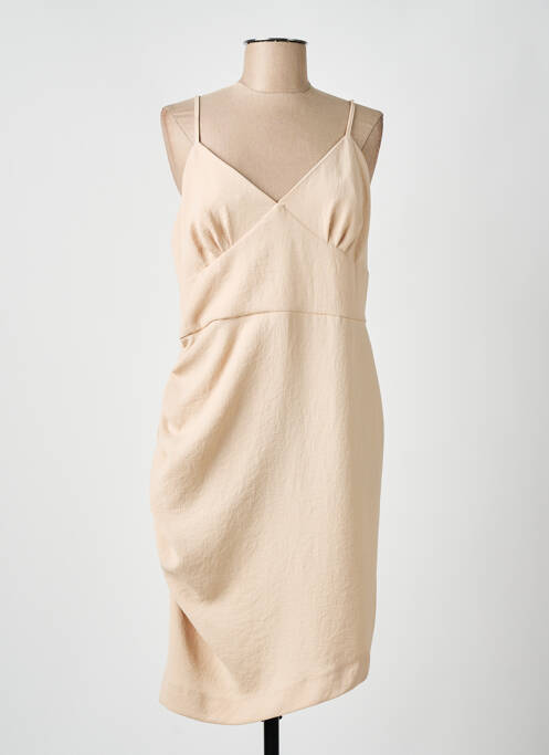 Robe mi-longue beige PINKO pour femme