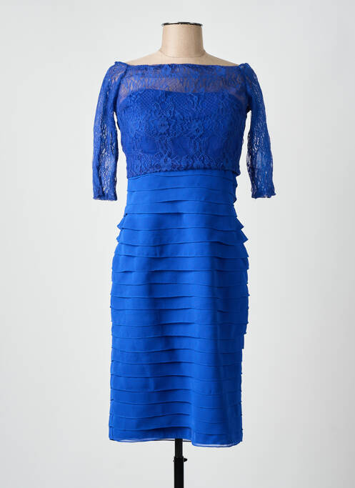 Robe mi-longue bleu FASHION NEW YORK pour femme