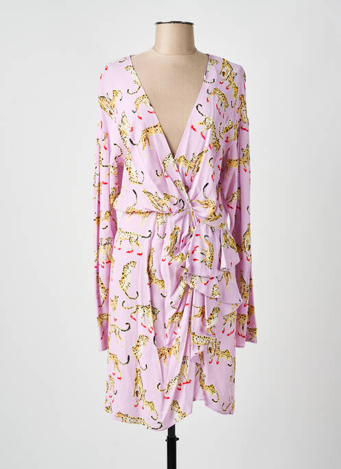 Robe mi-longue rose PINKO pour femme