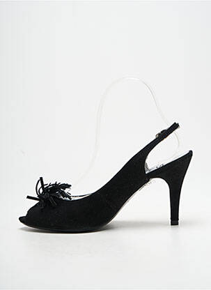 Escarpins nubuck talon de 7 à 9cm noir PALAZZI femme