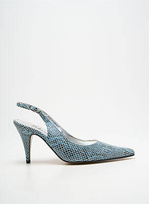 Escarpins fermeture boucle(s) talon de 7 à 9cm bleu PALAZZI femme
