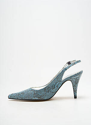 Escarpins fermeture boucle(s) talon de 7 à 9cm bleu PALAZZI femme