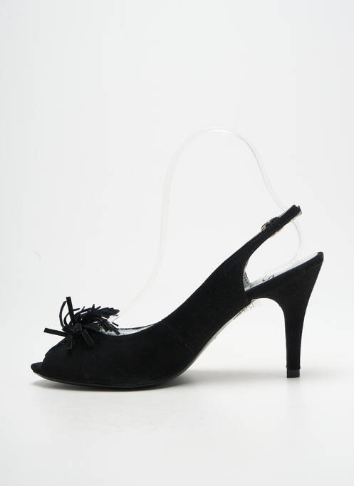 Escarpins nubuck talon de 7 à 9cm noir PALAZZI femme