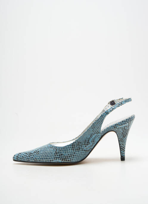Escarpins fermeture boucle(s) talon de 7 à 9cm bleu PALAZZI femme