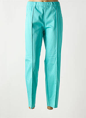 Pantalon 7/8 stretch taille normale vert FRANK WALDER femme