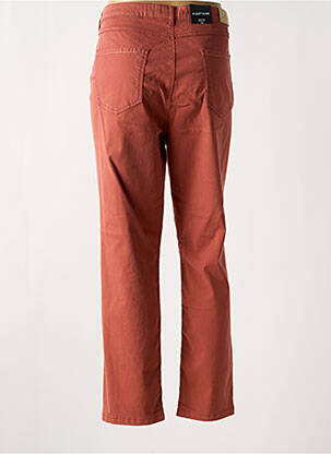 Pantalon 7/8 tissage popeline taille normale orange BRUNO SAINT HILAIRE femme