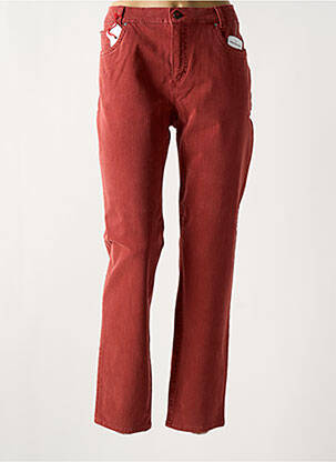 Jeans coupe slim stretch taille normale orange ANNA MONTANA femme