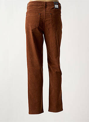 Pantalon slim stretch taille normale marron ANNA MONTANA femme