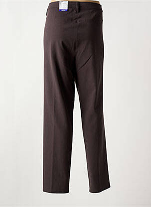 Pantalon slim stretch taille normale marron FRANK WALDER femme