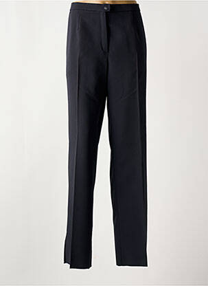Pantalon droit taille à pinces taille haute noir WEILL femme