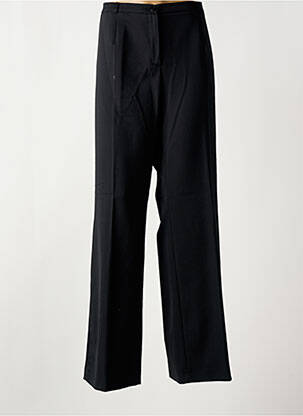 Pantalon droit taille à pinces taille haute gris BRUNO SAINT HILAIRE femme