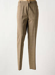 Pantalon slim taille élastique taille normale beige CHRISTIAN MARRY femme