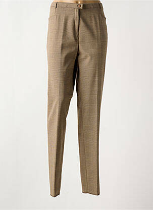 Pantalon slim taille élastique taille normale beige CHRISTIAN MARRY femme