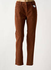 Pantalon slim marron ANNA MONTANA pour femme seconde vue