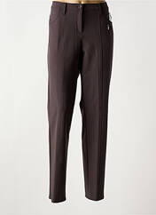 Pantalon slim marron FRANK WALDER pour femme seconde vue
