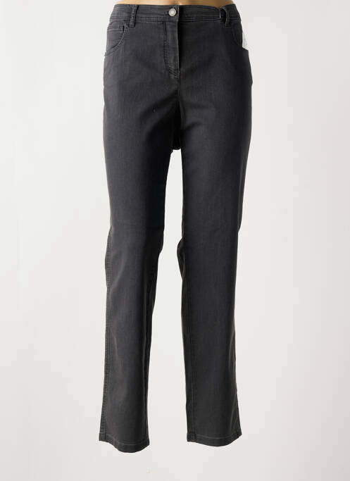 Jeans coupe slim gris FRANK WALDER pour femme