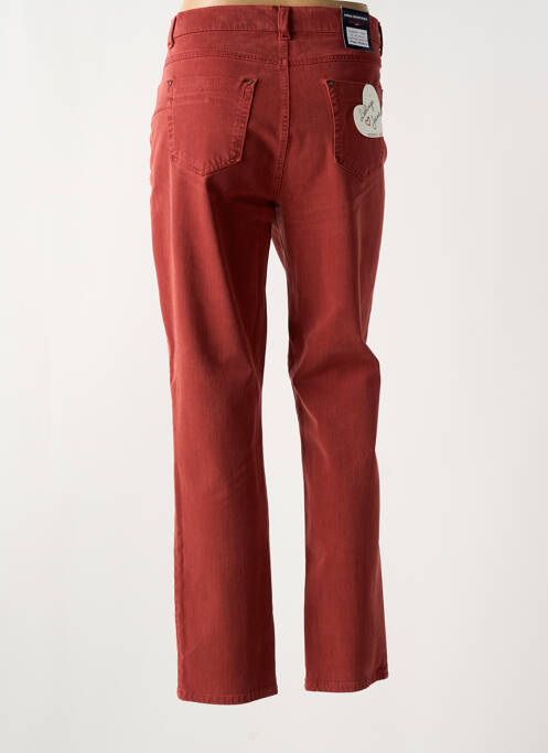 Jeans coupe slim orange ANNA MONTANA pour femme