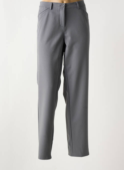 Pantalon droit gris FRANK WALDER pour femme