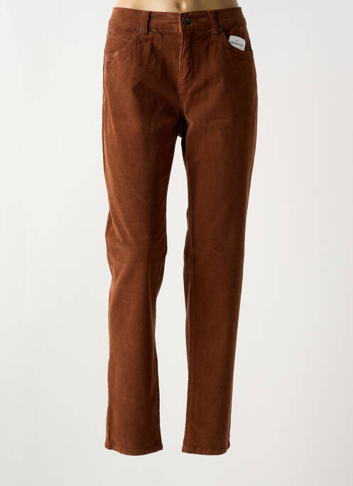 Pantalon slim marron ANNA MONTANA pour femme