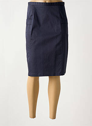 Jupe mi-longue taille normale bleu CHRISTIAN MARRY femme