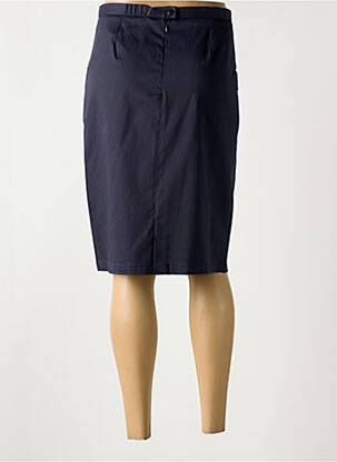 Jupe mi-longue stretch bleu CHRISTIAN MARRY femme