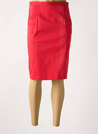 Jupe mi-longue taille normale rouge CHRISTIAN MARRY femme