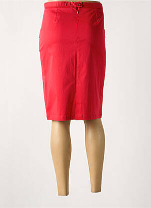 Jupe mi-longue taille normale rouge CHRISTIAN MARRY femme