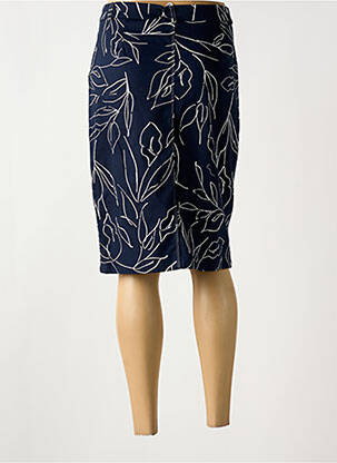 Jupe mi-longue stretch bleu FRANCE RIVOIRE femme