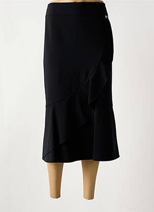 Jupe longue fermeture zippée au dos noir FRANK WALDER femme