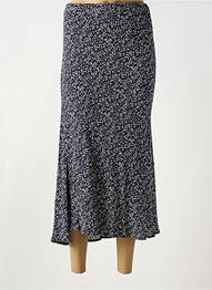 Jupe longue imprimé fantaisie bleu FRANCE RIVOIRE femme