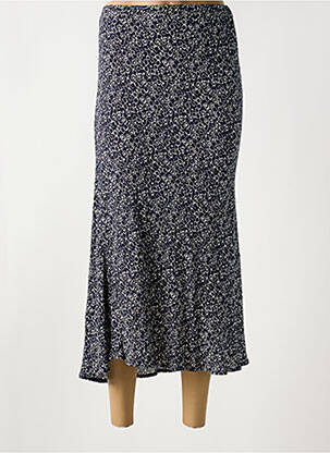 Jupe longue imprimé fantaisie bleu FRANCE RIVOIRE femme