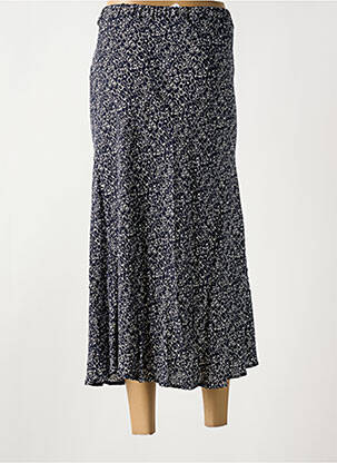 Jupe longue imprimé fantaisie bleu FRANCE RIVOIRE femme