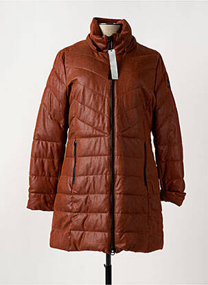 Doudoune poches sans capuche marron REVER MILE femme
