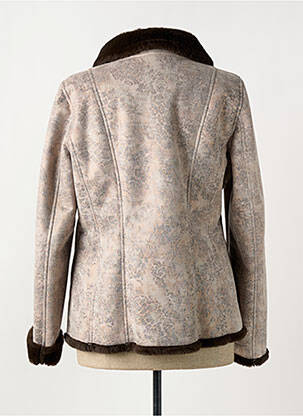 Manteau court poches beige FASHION S.A femme