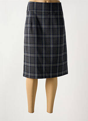 Jupe mi-longue gris SAINT HILAIRE pour femme