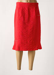 Jupe mi-longue rouge FRANCE RIVOIRE pour femme seconde vue
