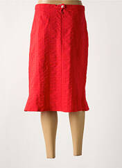 Jupe mi-longue rouge FRANCE RIVOIRE pour femme seconde vue