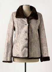 Manteau court beige FASHION S.A pour femme seconde vue