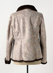 Manteau court beige FASHION S.A pour femme seconde vue