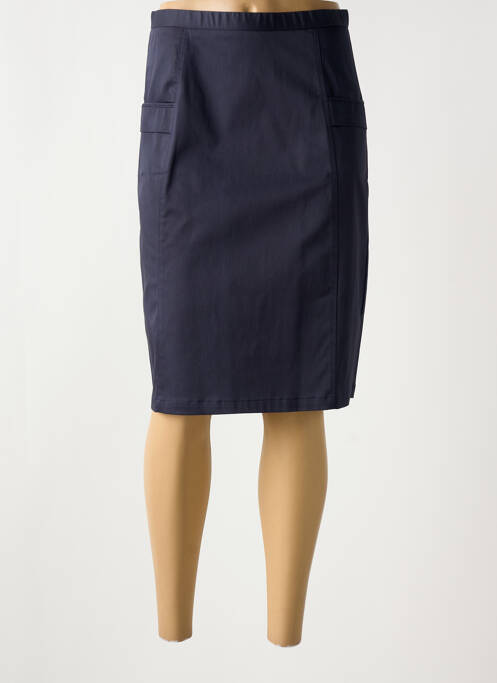 Jupe mi-longue taille normale bleu CHRISTIAN MARRY femme