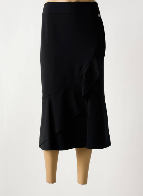 Jupe longue fermeture zippée au dos noir FRANK WALDER femme