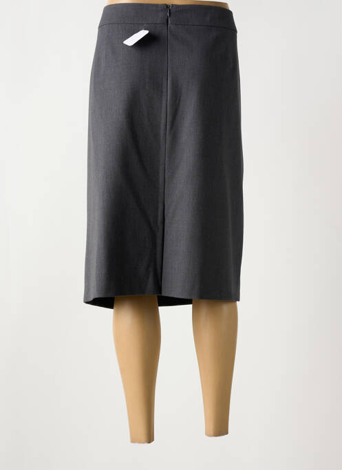 Jupe mi-longue gris FRANK WALDER pour femme