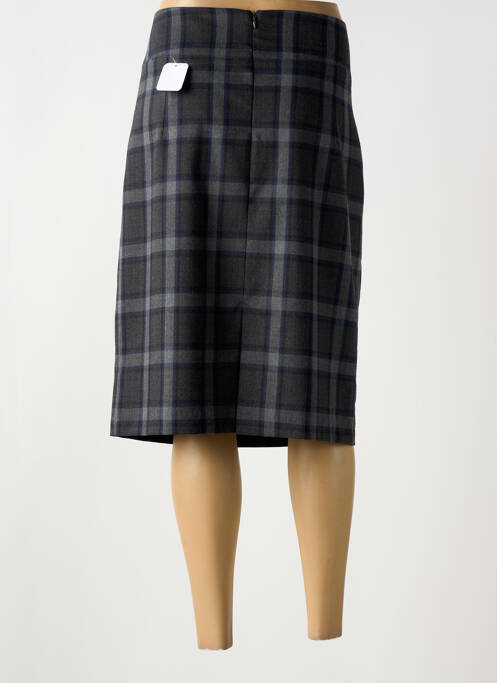Jupe mi-longue gris SAINT HILAIRE pour femme
