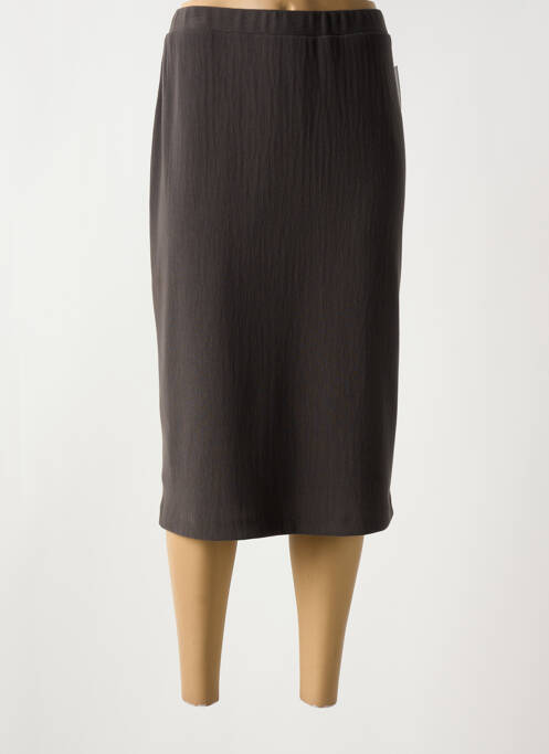 Jupe mi-longue marron FRANCE RIVOIRE pour femme