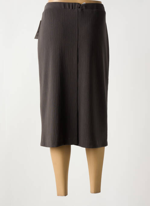 Jupe mi-longue marron FRANCE RIVOIRE pour femme