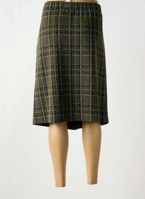 Jupe mi-longue vert FRANK WALDER pour femme